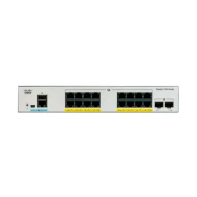 Cisco C1000-16P-2G-L – 16-Port Gigabit Ethernet Switch – PoE, 2x 1G SFP Uplinks, Catalyst 1000 Series, Layer 2 Managed