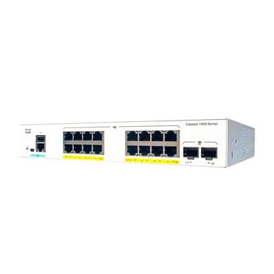 Cisco Catalyst C1000-16P-E-2G-L Gigabit PoE Switch – 16 Ports, 2x 1G SFP Uplinks, 120W PoE Budget, Layer 2 Managed