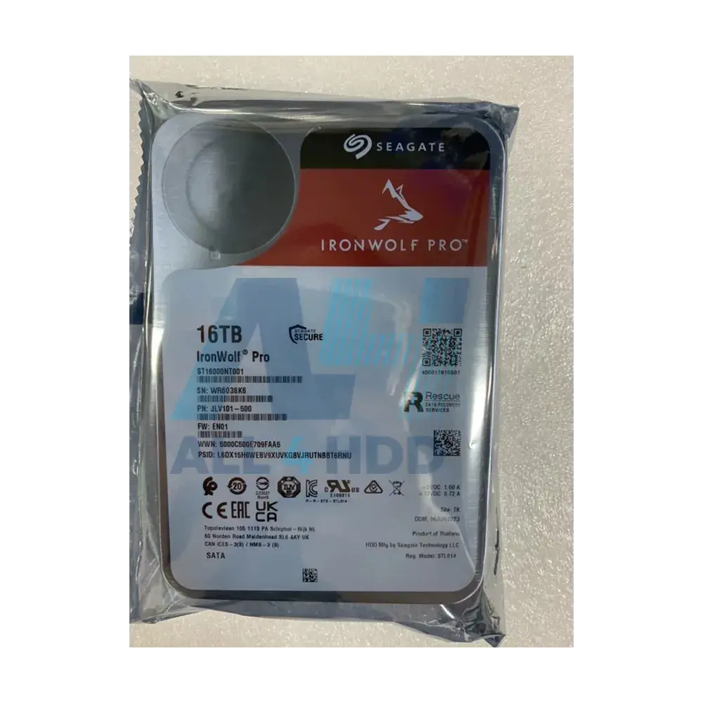 ST16000NT001 Seagate IronWolf Pro 16TB NAS Hard Drive – 7200 RPM, SATA 6Gb/s, 256MB Cache, 3.5 HDD for RAID & Network Storage - Image 2