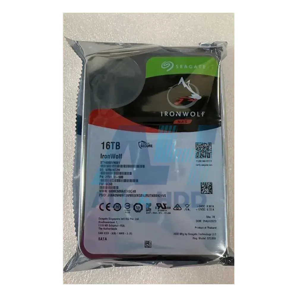 ST16000VN001 – Seagate IronWolf 16TB NAS Hard Drive – 7200 RPM, SATA 6Gb/s, 256MB Cache, 3.5"" HDD for RAID Storage