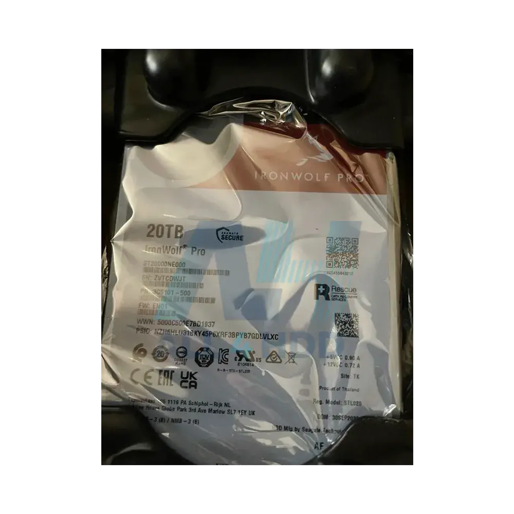 ST20000NE000 – Seagate 20TB Exos Enterprise Internal Hard Drive – 7200 RPM, SATA 6Gb/s, 512MB Cache, 3.5" HDD