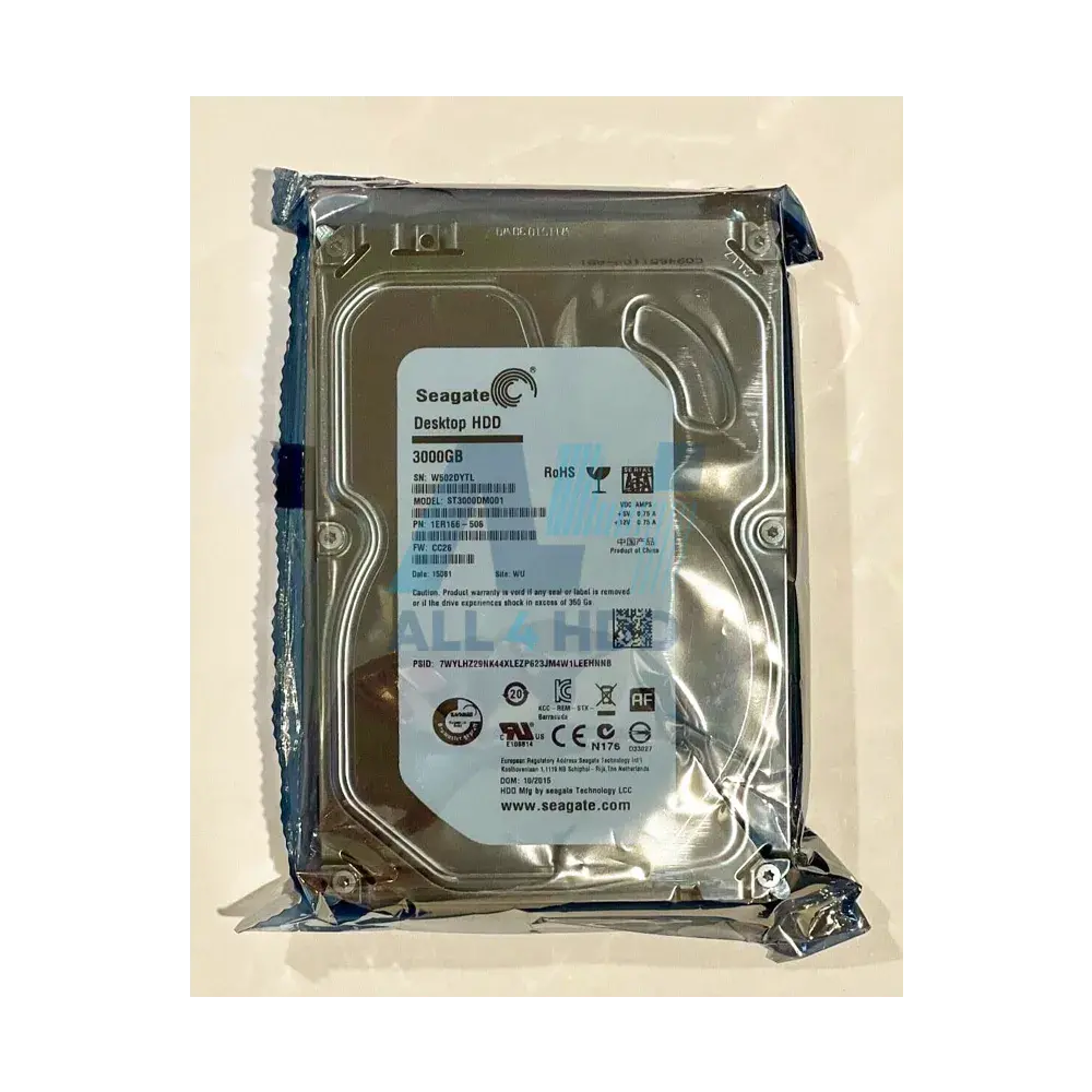 ST3000DM001 – Seagate 3TB Barracuda Internal Hard Drive – SATA 6Gb/s, 256MB Cache, 3.5" HDD