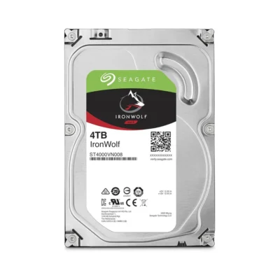 ST4000VN008 – Seagate IronWolf 4TB NAS Internal Hard Drive – 5900 RPM, SATA 6Gb/s, CMR, 64MB Cache, 3.5"" HDD