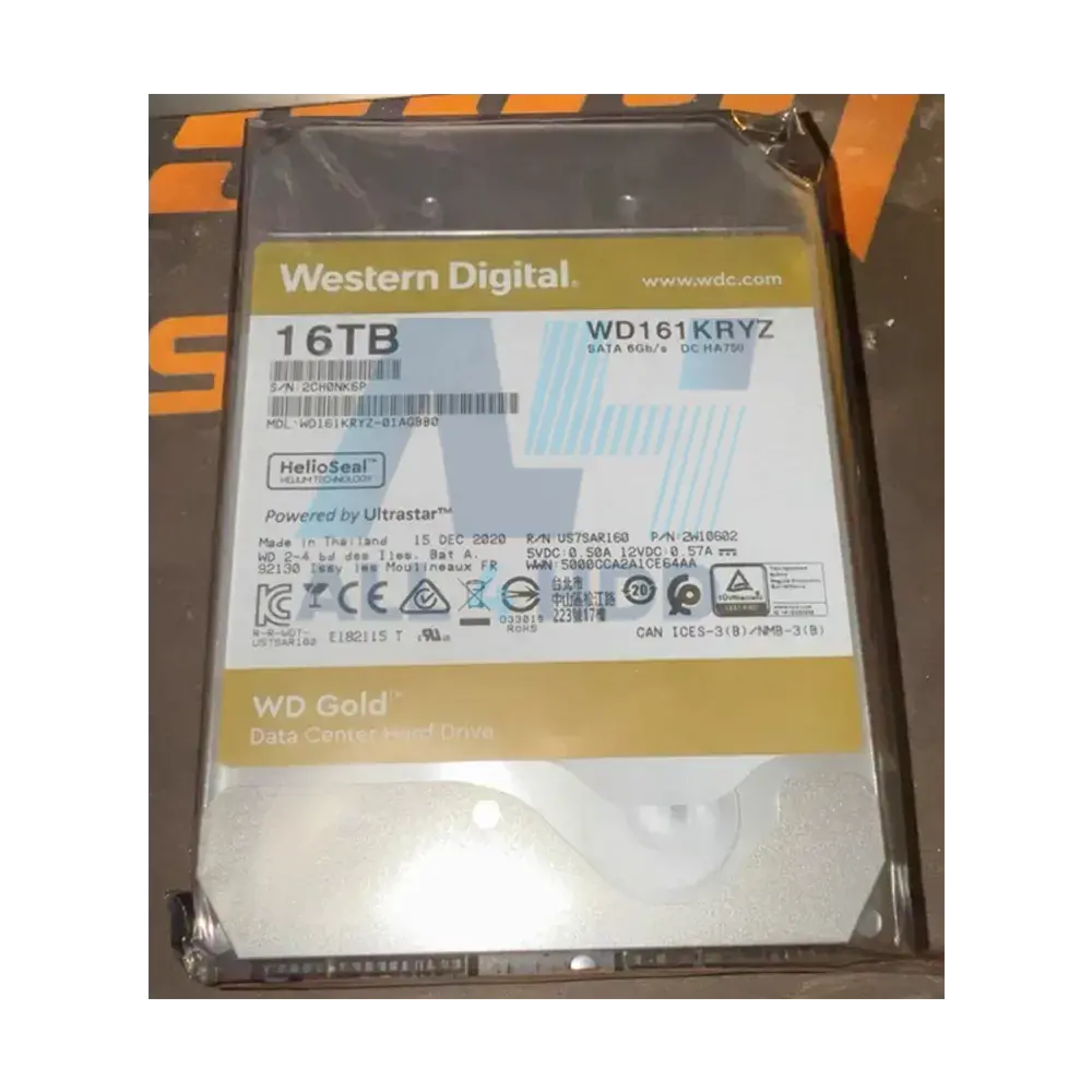 WD161KRYZ – Western Digital 16TB Gold Enterprise Class Internal Hard Drive – 7200 RPM Class, SATA 6 Gb/s, 512MB Cache, 3.5"" HDD - Image 2