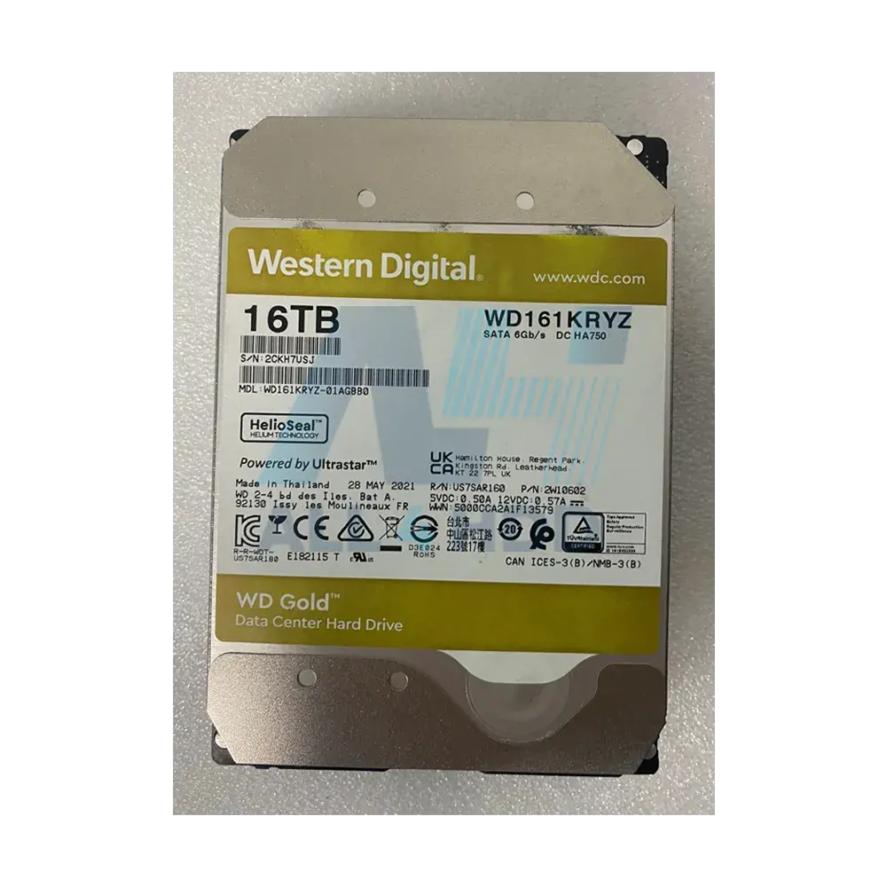 WD161KRYZ – Western Digital 16TB Gold Enterprise Class Internal Hard Drive – 7200 RPM Class, SATA 6 Gb/s, 512MB Cache, 3.5"" HDD