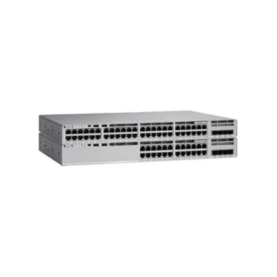 Cisco Catalyst C9200-48P-A 48-Port PoE+ Gigabit Switch – Network Advantage, Modular Uplink, Layer 3