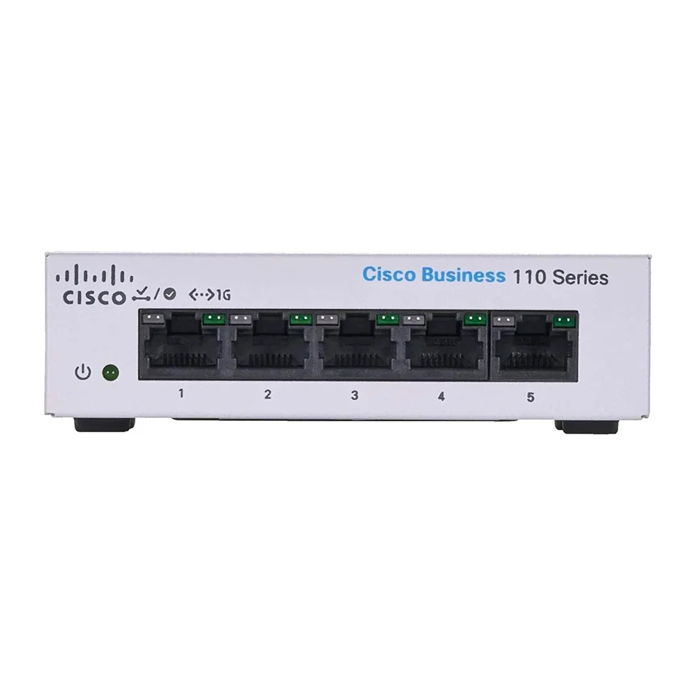 Cisco Business 110 CBS110-5T-D 5-Port Gigabit Ethernet Unmanaged Switch