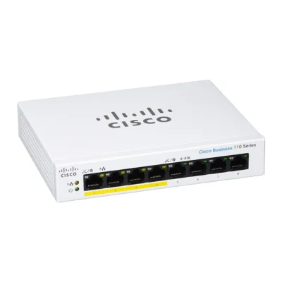 Cisco CBS110-8PP-D-NA 8-Port Gigabit PoE Switch – Reliable Unmanaged Plug-and-Play Network Solution for Small Business