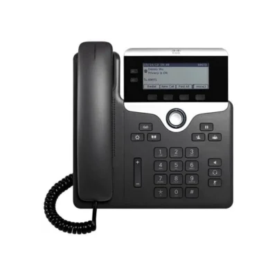 Cisco CP-7821-K9 2-Line SIP IP Phone with PoE and Backlit Display – VoIP Communication Device