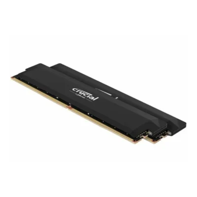 Crucial CP2K16G60C36U5B – 32GB (2x16GB) DDR5 6000MHz UDIMM Desktop Memory – CL36, Non-ECC, Unbuffered, Black Heatspreader