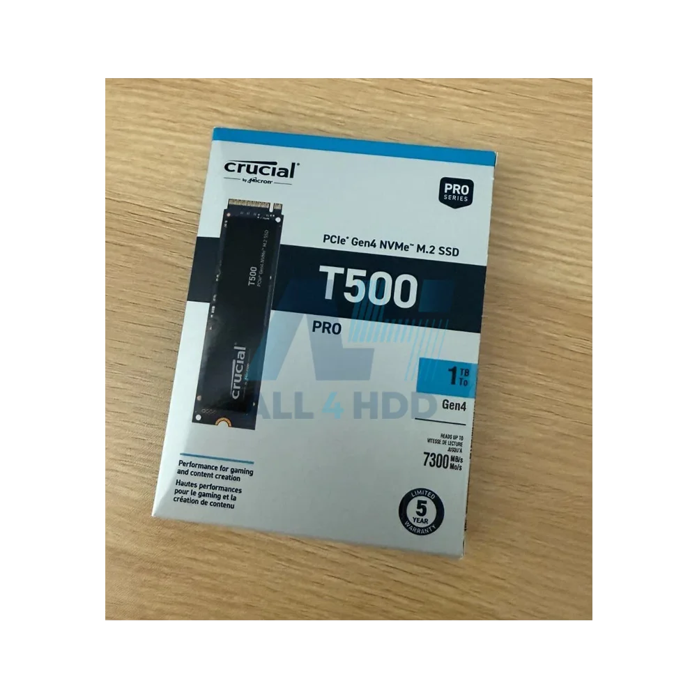 Crucial T500 1TB Gen4 NVMe M.2 Gaming SSD – Up to 7300MB/s – Internal Solid State Drive with 1-Month Adobe CC All Apps