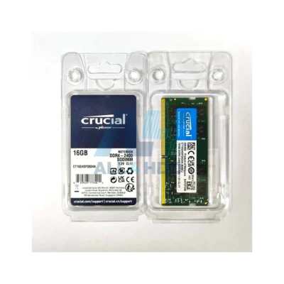 Crucial CT16G4SFD824A 16GB DDR4-2400 SODIMM Laptop Memory – Non-ECC, CL17, 1.2V, Unbuffered