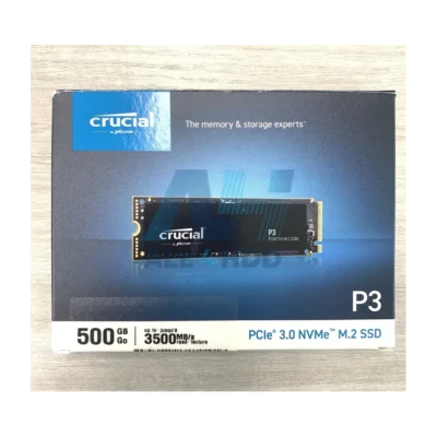 Crucial P3 500GB PCIe Gen3 NVMe M.2 SSD – Up to 3500MB/s – Internal Solid State Drive for Everyday Performance – CT500P3SSD8