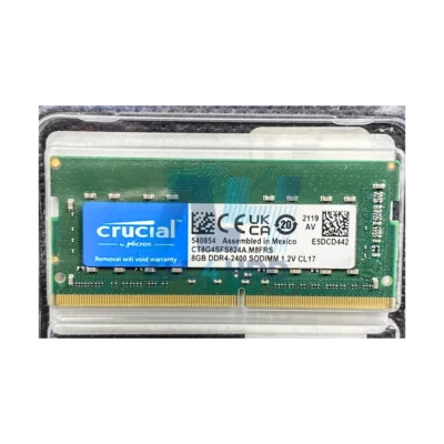 Crucial CT8G4SFS824A 8GB DDR4-2400 SODIMM Laptop Memory – Non-ECC, CL17, 1.2V, Unbuffered
