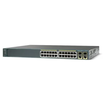 Cisco Catalyst WS-C2960-24PC-L 24-Port PoE Network Switch – 2960 Plus Series LAN Base Managed Switch