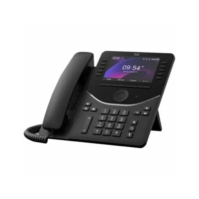 Cisco DP-9861 IP Phone - Corded - Corded/Cordless - Bluetooth, Wi-Fi - Desktop - Carbon Black - 10 x Total Line - VoIP - 5" LCD - IEEE 802.11a/b/g/n/ac - 2 x Network (RJ-45) - PoE Ports