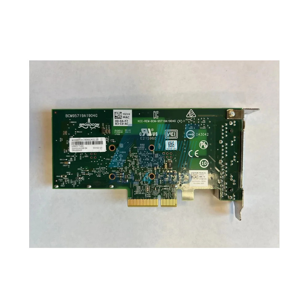 Dell 540-BBHB Broadcom 5719 – Quad-Port 1GbE PCIe x4 Network Interface Card