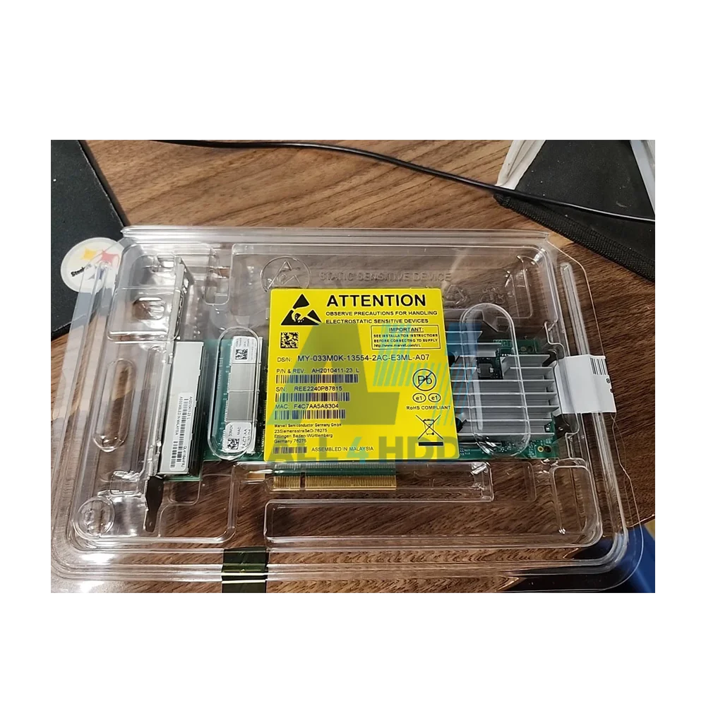 Dell Qlogic QL41164HFRJ – Quad-Port 10GbE RJ-45 10GBase-T Network Card