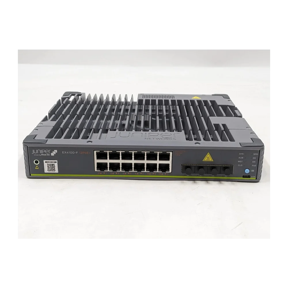 Juniper Networks EX4100-F-12P 12-Port Gigabit PoE+ Switch with 2 x 10GbE SFP+ Uplinks
