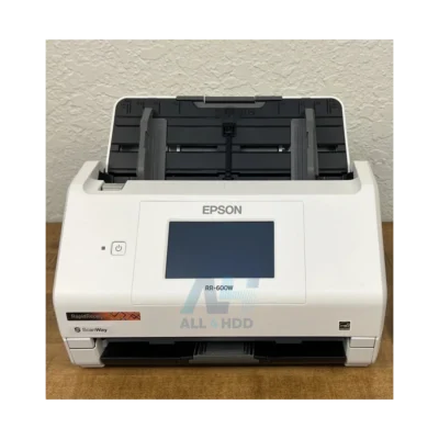 Epson RapidReceipt RR-600W Wireless Desktop Color 2-Sided Receipt & Document Scanner with ScanSmart AI PRO Receipt Management & PDF Software for PC & Mac, Touchscreen & 100-Page Auto Document Feeder