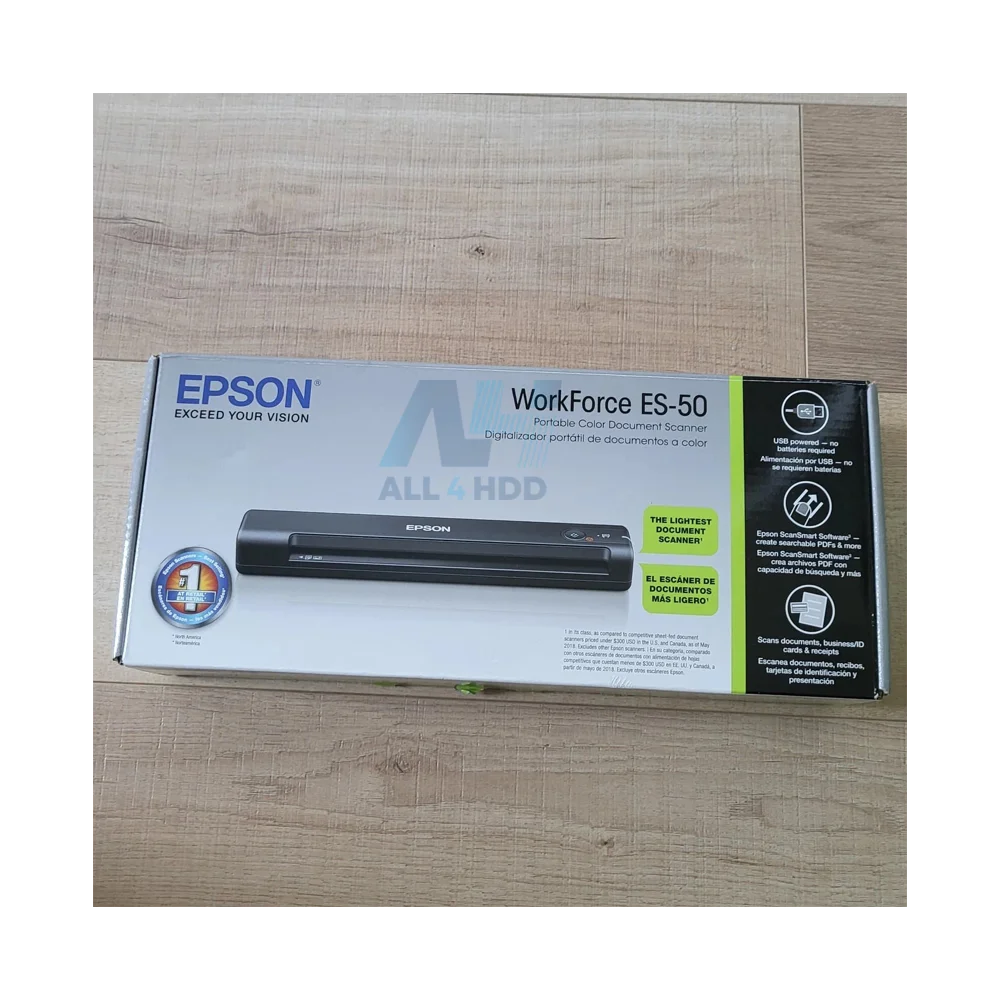 Epson WorkForce ES-50 Portable Sheet-Fed Document Scanner for PC and Mac