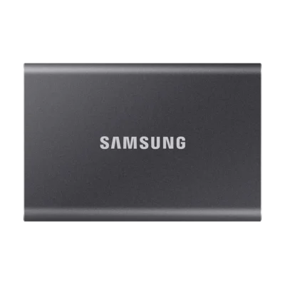 Samsung T7 Portable SSD 1TB – USB 3.2 Gen 2 External Solid State Drive, Up to 1,050 MB/s, Titanium Grey MU-PC1T0T/WW