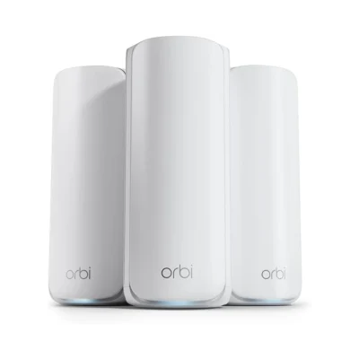 NETGEAR Orbi 870 WiFi 7 Tri-Band Mesh System – BE21000 (RBE873) with 2 Satellites, 10 Gig Port, 9000 Sq.Ft. Coverage