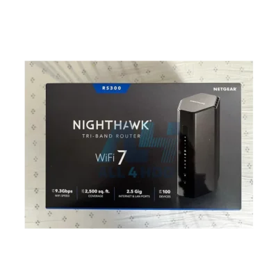 NETGEAR Nighthawk RS300 Tri-Band WiFi 7 Router – BE9300 Speed, 2.5Gbps Port, Covers 2,500 sq. ft., Supports 100 Devices