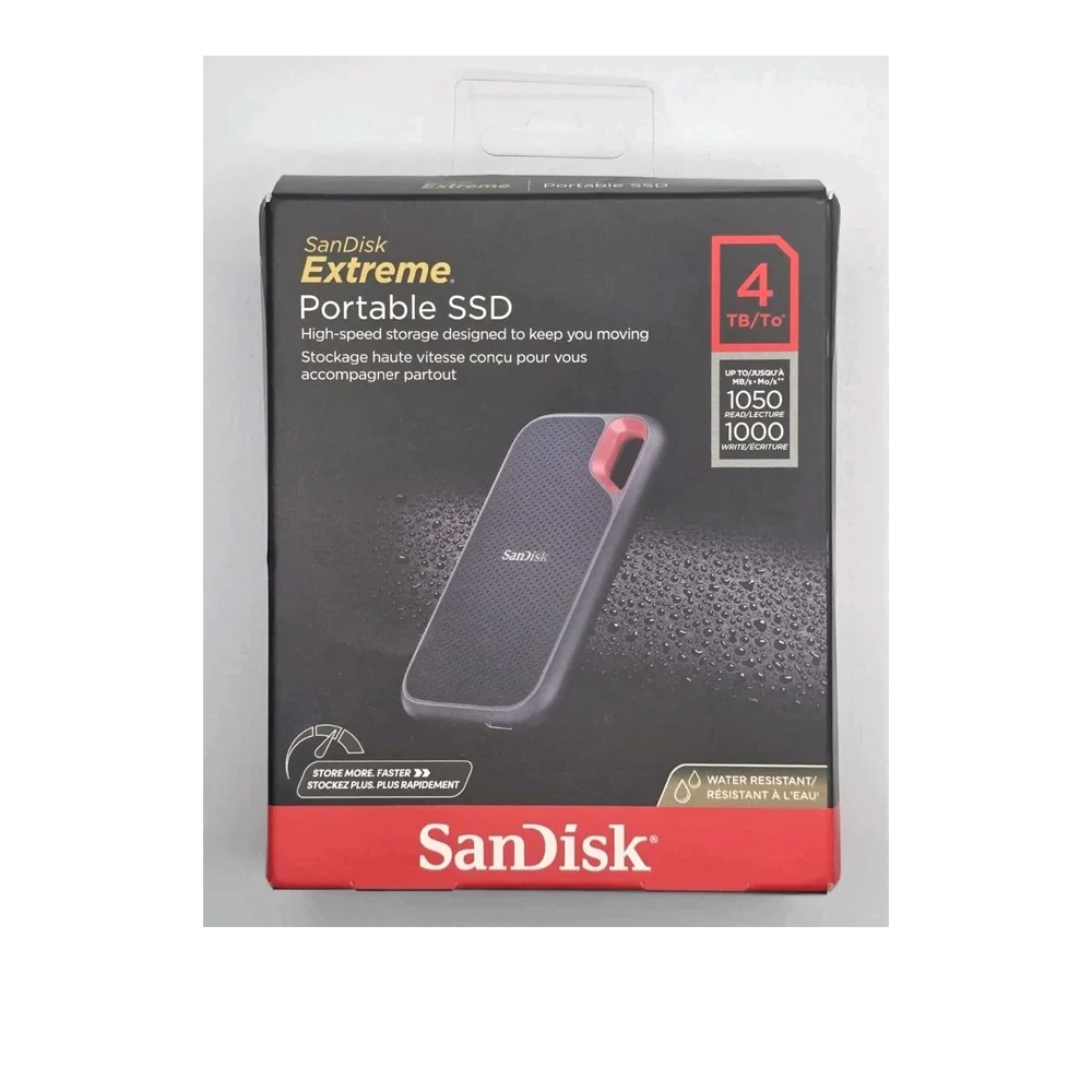 SanDisk 4TB Extreme Portable SSD – USB-C, Up to 1050MB/s, Rugged External Drive (SDSSDE61-4T00-G25) - Image 2