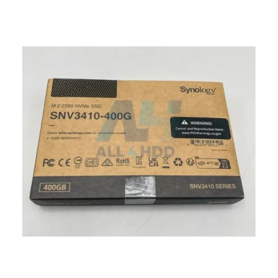 Synology SNV3410 400GB M.2 2280 NVMe Internal SSD – PCIe Gen3 x4, Enterprise Cache Storage SNV3410-400G