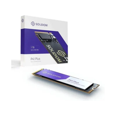 Solidigm P41 Plus 1TB PCIe Gen4 NVMe M.2 SSD – Internal Solid State Drive – Up to 4,125 MB/s Read – SSDPFKNU010TZX1