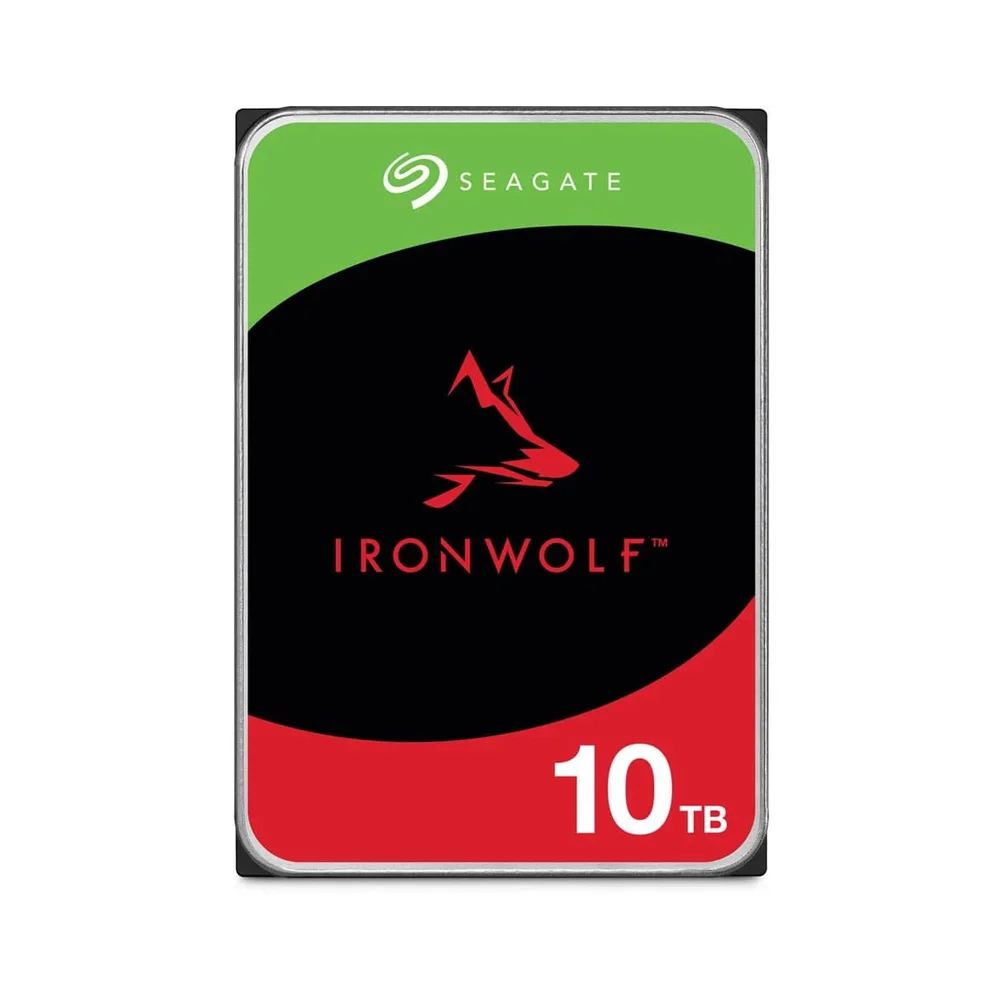 Seagate ST10000VN000 10TB IronWolf NAS HDD – 3.5" SATA 6Gb/s, 7200 RPM, 256MB Cache