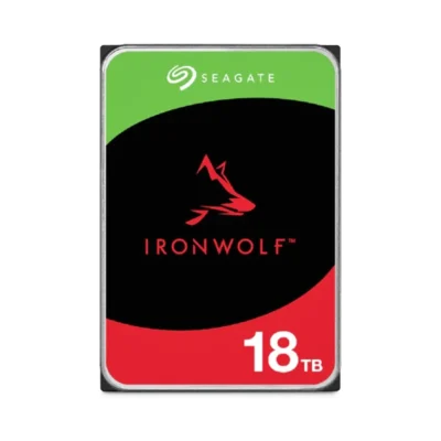 Seagate ST18000VN000 18TB IronWolf NAS HDD – 3.5" SATA 6Gb/s, 7200 RPM, 256MB Cache, RAID-Optimized Storage