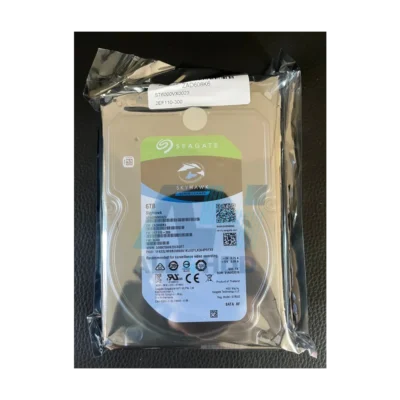 Seagate ST6000VX0023 6TB SkyHawk Surveillance Hard Drive – 3.5" SATA 6Gb/s, 7200 RPM, 256MB Cache, Built for NVR/DVR 24/7 Monitoring Systems