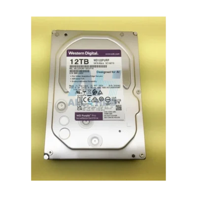 Western Digital 12TB WD Purple Pro Surveillance Internal Hard Drive HDD – SATA 6Gb/s, 256MB Cache, 3.5" – WD122PURP