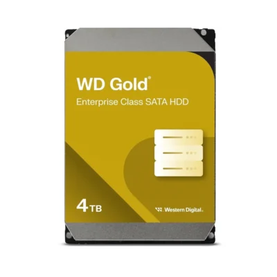 WD4004FRYZ 4TB WD Gold Enterprise HDD – SATA 6Gb/s 3.5" Hard Drive with 256MB Cache & 7200 RPM for Servers & Business Storage