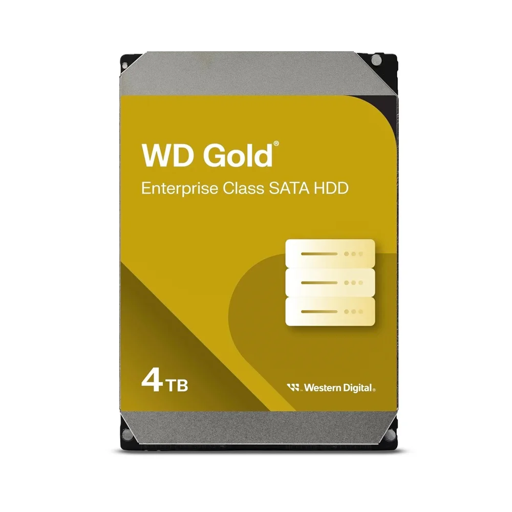 WD4004FRYZ 4TB WD Gold Enterprise HDD – SATA 6Gb/s 3.5" Hard Drive with 256MB Cache & 7200 RPM for Servers & Business Storage