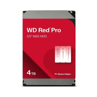 WD Red Pro 4TB NAS Internal HDD – 7200RPM, SATA 6Gb/s, 256MB Cache, CMR, 3.5 WD4005FFBX