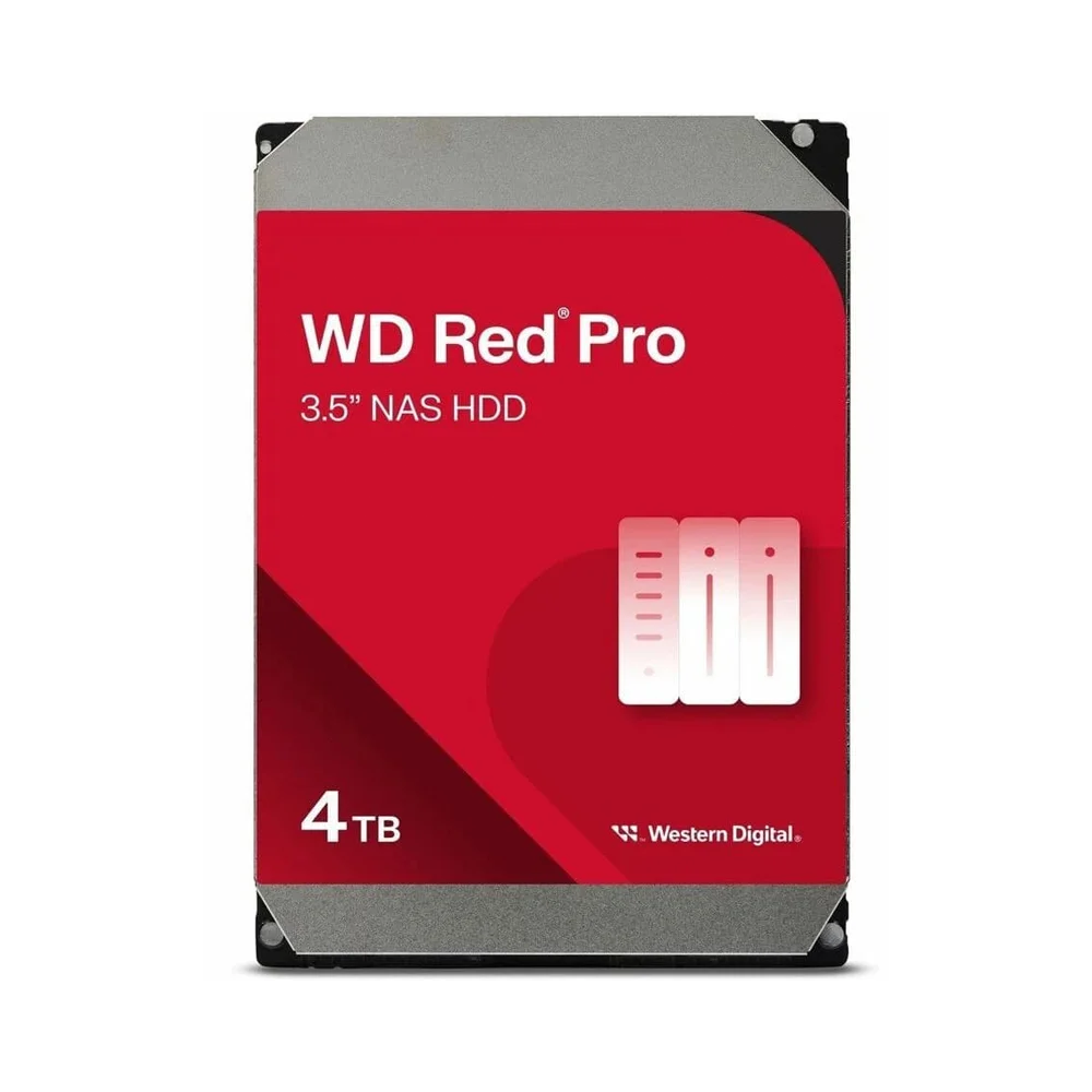 WD Red Pro 4TB NAS Internal HDD 7200RPM, SATA 6Gb/s, 256MB Cache, CMR, 3.5 WD4005FFBX