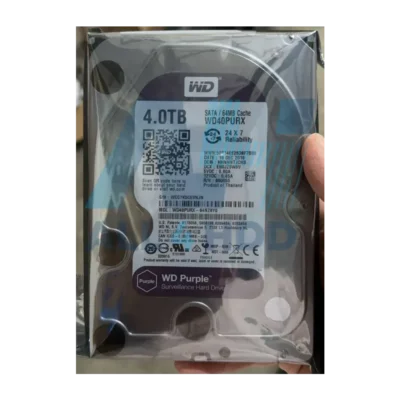 WD40PURX Purple 4TB 3.5" 5400RPM SATA 3 Hard Drive