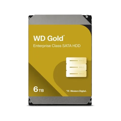 WD Gold 6TB Enterprise Class Internal HDD – 7200RPM, SATA 6Gb/s, 256MB Cache, CMR, 3.5” – WD6004FRYZ