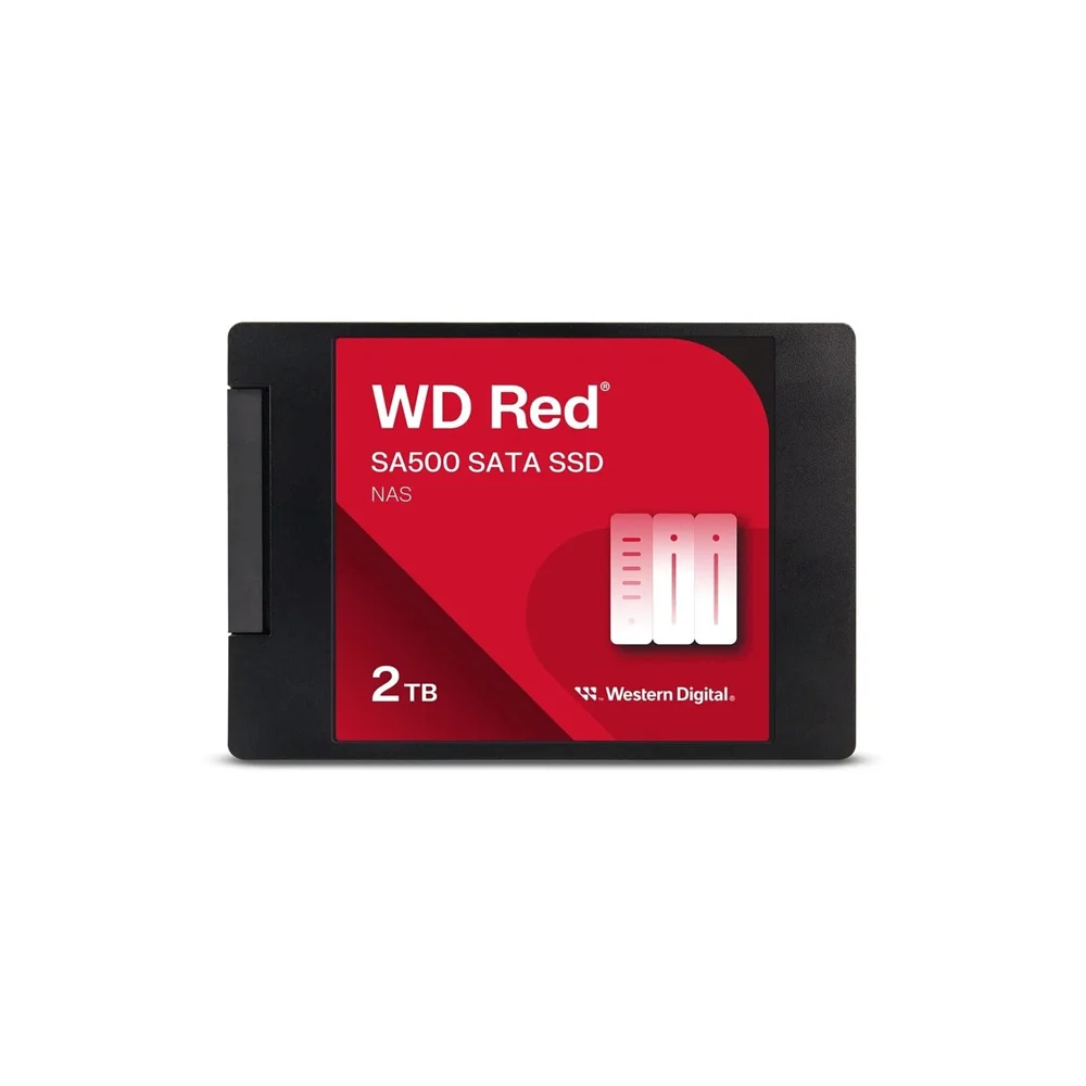 Western Digital WDS200T2R0A – 2TB WD Red SA500 SATA III 2.5"" Internal SSD – 560MB/s Read, NAS Storage