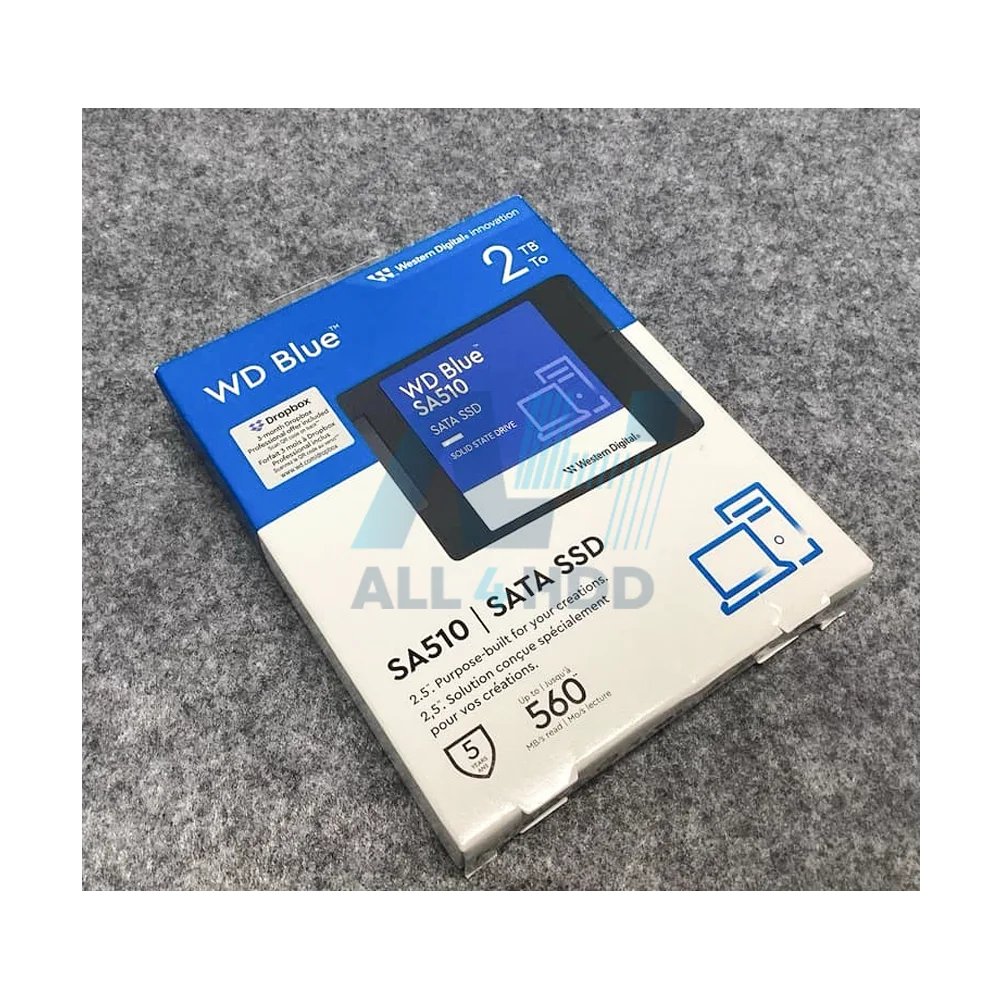 Western Digital WDS200T3B0A – 2TB WD Blue SA510 SATA III 2.5"" Internal SSD – 560MB/s Read, 3D NAND