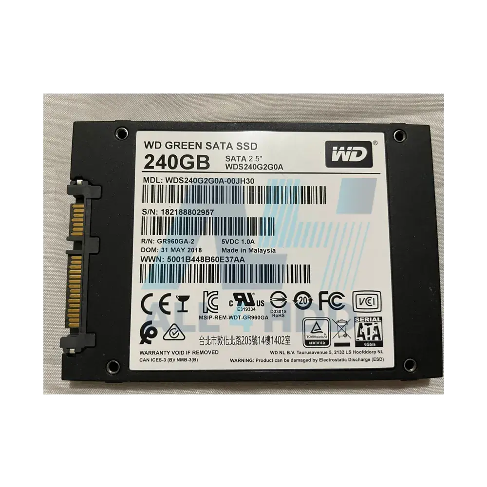 Western Digital WD Green 240GB 2.5" SATA III Solid State Drive – 6Gbps, Energy Efficient – WDS240G2G0A-00JH30 - Image 2