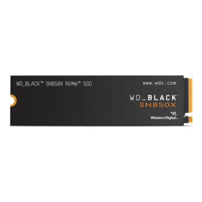 Western Digital WDS400T2X0E – 4TB WD_BLACK SN850X NVMe SSD – PCIe Gen 4, 7300 MB/s Read, 5300 MB/s Write