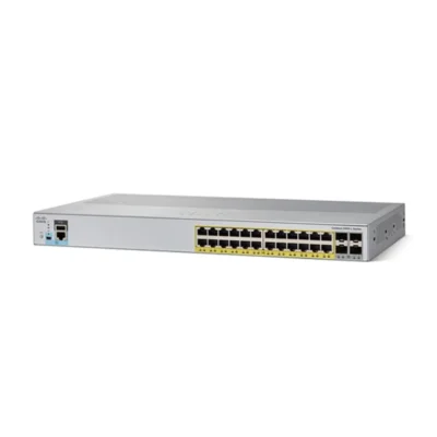 Cisco WS-C2960L-24PS-AP 24-Port PoE Layer 2 Switch with Enhanced Wireless Support – Reliable Enterprise Access Switch