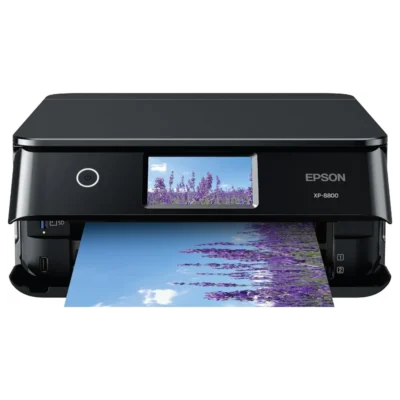 Epson Expression Photo XP-8800 Wireless Printer with 6-Color Claria Ink System, Color Touchscreen, Built-in Scanner and Copier