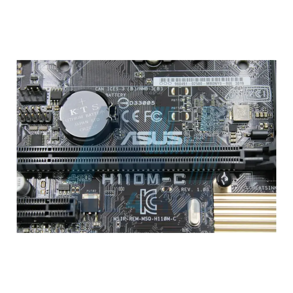 ASUS H110M-C Rev 1.03 MicroATX Motherboard – LGA 1151 Socket H4, DDR4 Support, Business-Class Intel H110 Chipset - Image 2
