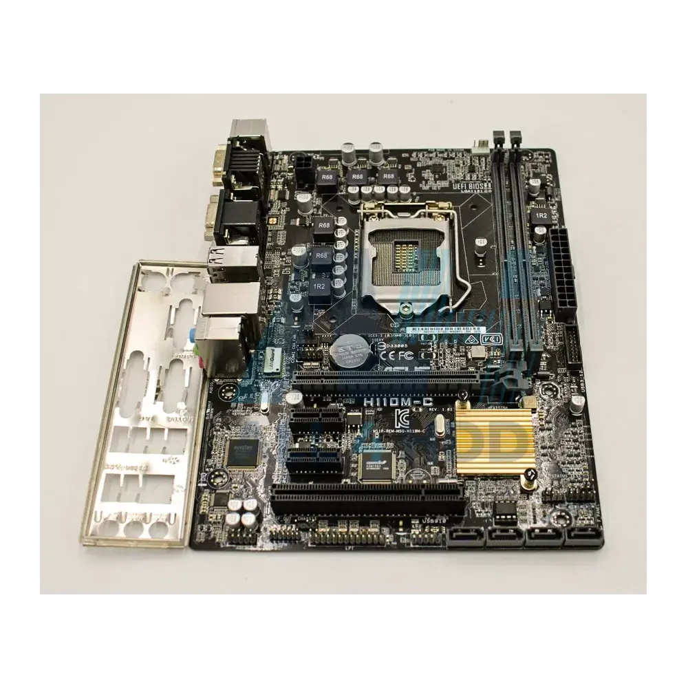 ASUS H110M-C Rev 1.03 MicroATX Motherboard – LGA 1151 Socket H4, DDR4 Support, Business-Class Intel H110 Chipset