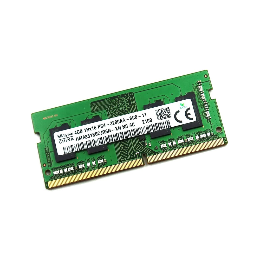 SK Hynix 4GB DDR4 3200MHz PC4-25600 1Rx16 SODIMM Laptop Memory – HMA851S6CJR6N-XN